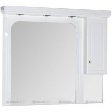 Зеркальный шкаф 146х130 см белый Aquanet Фредерика 00171012