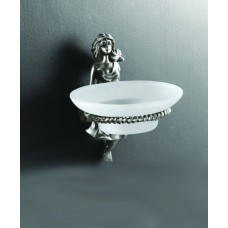 Мыльница с держателем серебро Art&Max Athena AM-0615-T