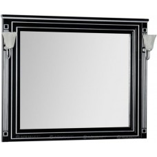 Зеркало 120х96,3 см черный серебряная патина Aquanet Паола 00181767