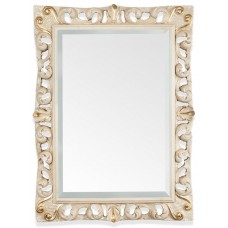 Зеркало 87х116 см слоновая кость/золото Tiffany World TW03539avorio/oro