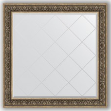 Зеркало 109х109 см вензель серебряный Evoform Exclusive-G BY 4465