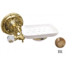Мыльница с держателем бронза Art&Max Barocco Crystal AM-1786-Br-C