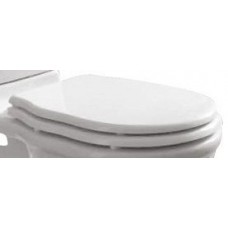 Сидение белое с механизмом Soft Close петли хром BelBagno Boheme BB115SCM-CRM