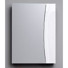 Зеркальный шкаф без подсветки белый глянец 50х0 см Aqwella Samba Sam.04.05