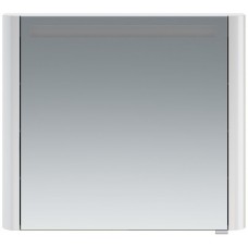 Зеркальный шкаф 80х70 см белый глянец L Am.Pm Sensation M30MCL0801WG