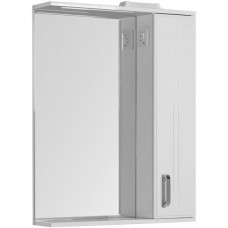 Зеркальный шкаф 70х90 см с подсветкой белый Aquanet Рондо 00189162
