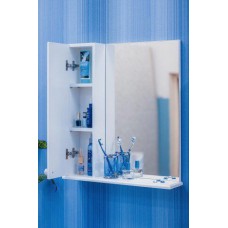 Зеркальный шкаф 47х70 см белый L Sanflor Карина H0000000804