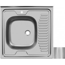 Кухонная мойка матовая сталь Ukinox Стандарт STD600.600 ---4C 0L-