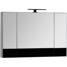 Зеркальный шкаф 100х67 см черный Aquanet Верона 00175386