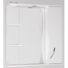 Зеркальный шкаф 75х83 см белый глянец Style Line Амелия LC-00000014
