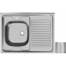 Кухонная мойка матовая сталь Ukinox Стандарт STD800.600 ---5C 0LS