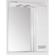 Зеркальный шкаф 65х83 см белый глянец Style Line Ирис LC-00000019