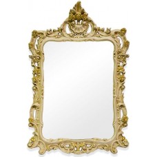 Зеркало 71х107 см слоновая кость/золото Tiffany World TW02002avorio/oro